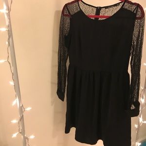 Doe & Rae Black Lace Dress